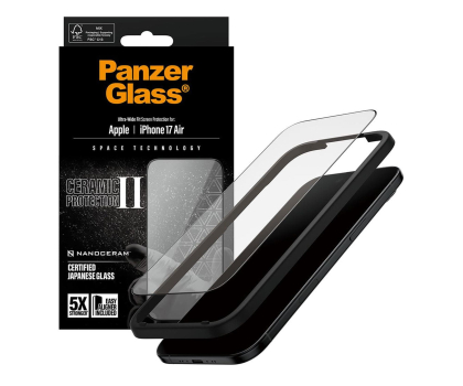 Szkło i folia ochronna PanzerGlass Ceramic II Ultra-Wide Fit EasyAligner do iPhone Air